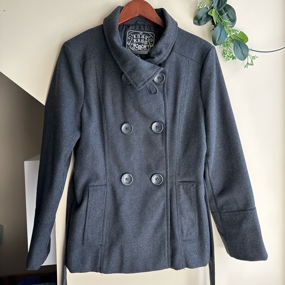 last kiss Jackets & Blazers - Last Kiss Wool Blend Coat